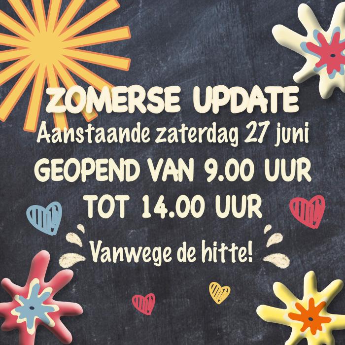Aangepaste openingstijd